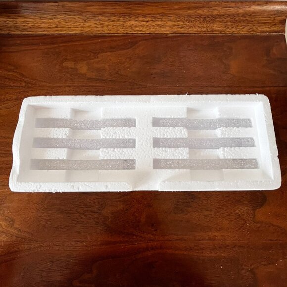 Department 56 Ice Crystal Walls Set of 6 Village Accessories 56717 Retired 1999 - Picture 2 of 13